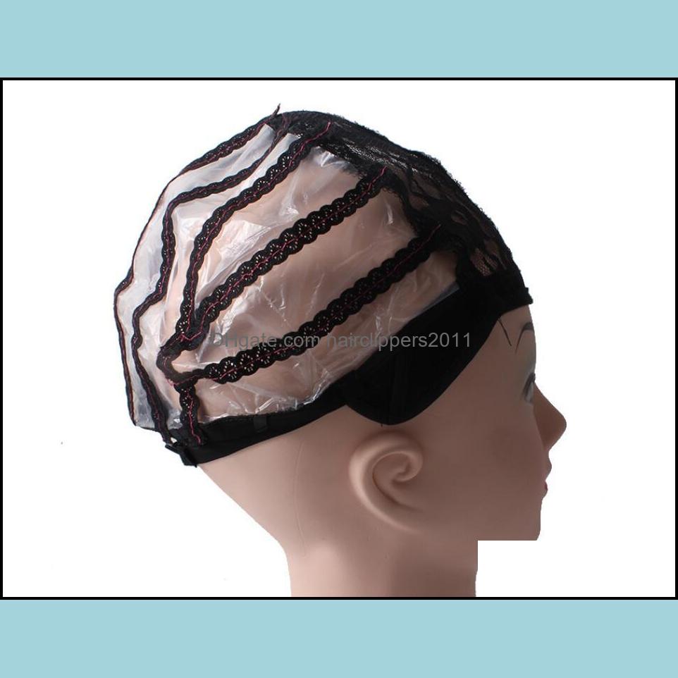 

Wig Caps Hair Accessories Tools Products For Making Wigs Adjustable Straps Back Swiss Lace Fl Front Cap Weave Net Extension 3 Colors Drop