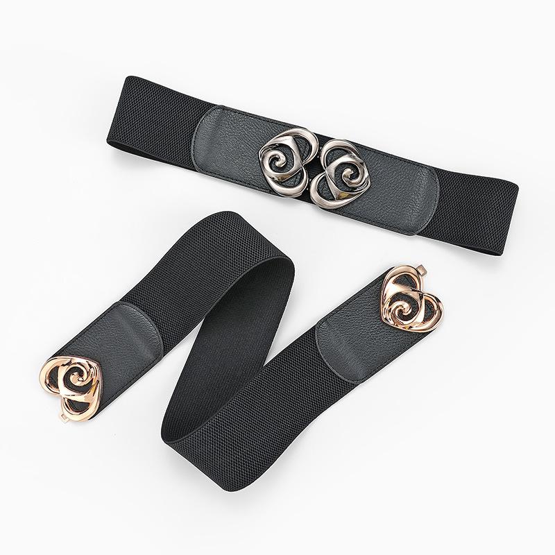 

Belts Elastic Waistband Belt For Women's Girl Lady Decorative With Coat Dress Sweater Waist Wide Windbreaker Fashion BeltsBelts, Black
