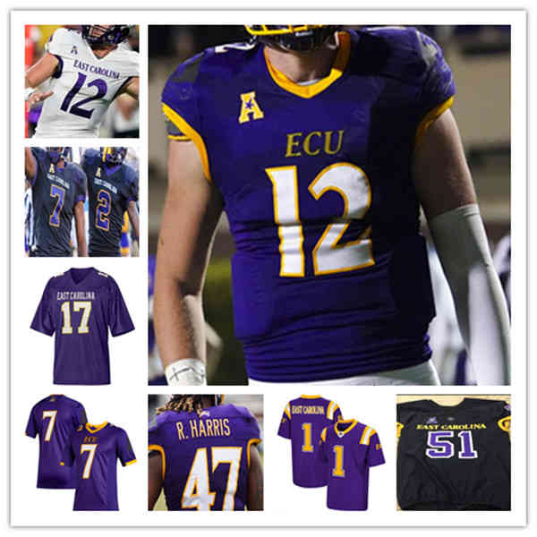 

Custom 2021 College East Carolina ECU Football Jersey Holton Ahlers Tyler Snead Keaton Mitchell Rahjai Harris Jsi Hatfield C.J. Johnson, Men white