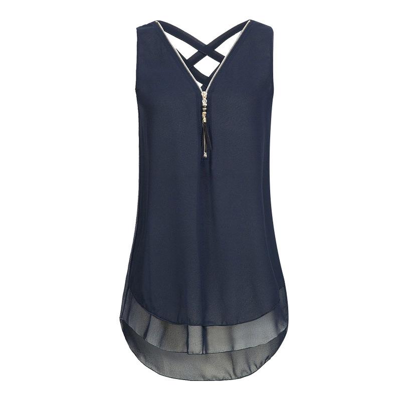 

Women' Blouses & Shirts -5XL Casual Shirt Fashion Womens Tops And Sleeveless Sexy V Neck Woman Loose Lady Blusa Feminina Plus Size, Pink
