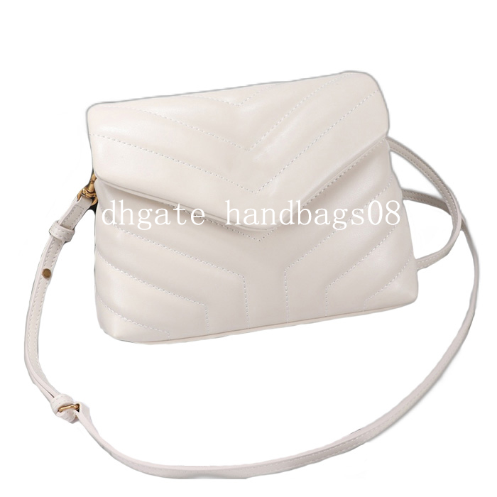 

Fashion Bags LOU designer the tote MINI 20cm Genuine Leather Luxury Handbags Womens Designer High Quality Shoulder Bag Women Famous Brands Female luxurious Handbag, Beige+gold chain