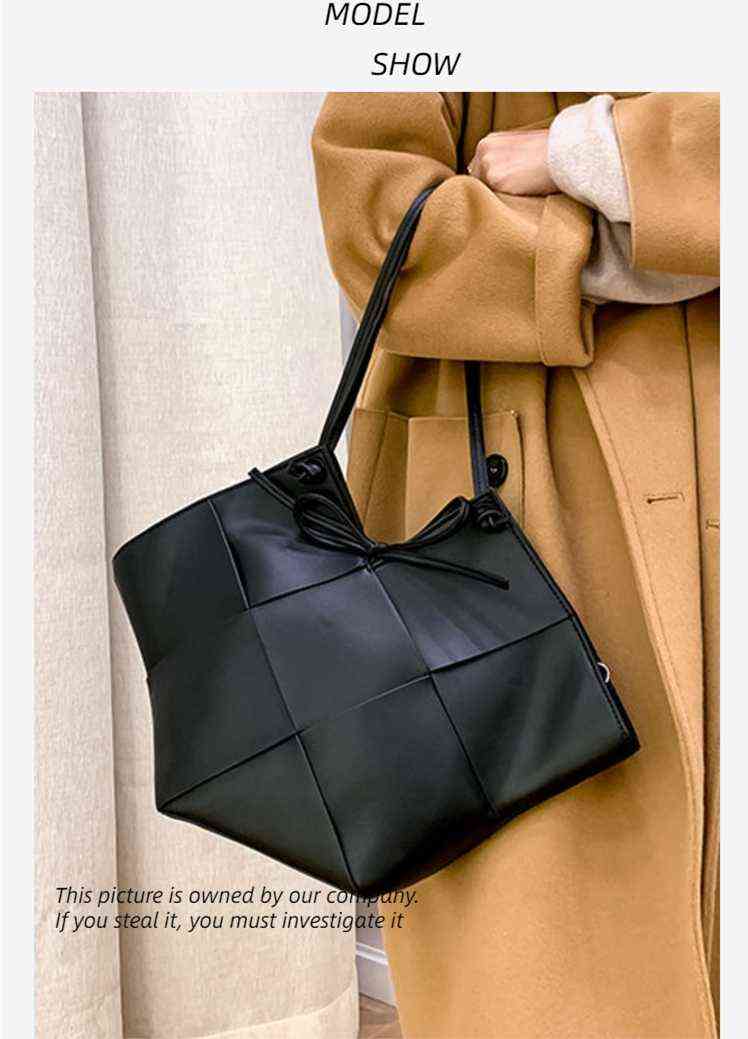 

2022 Designer Women Bottegass Handbags Venetas New Spring and Summer Tote Large Capacity Single Shoulder Female Underarm Female Woven, Black