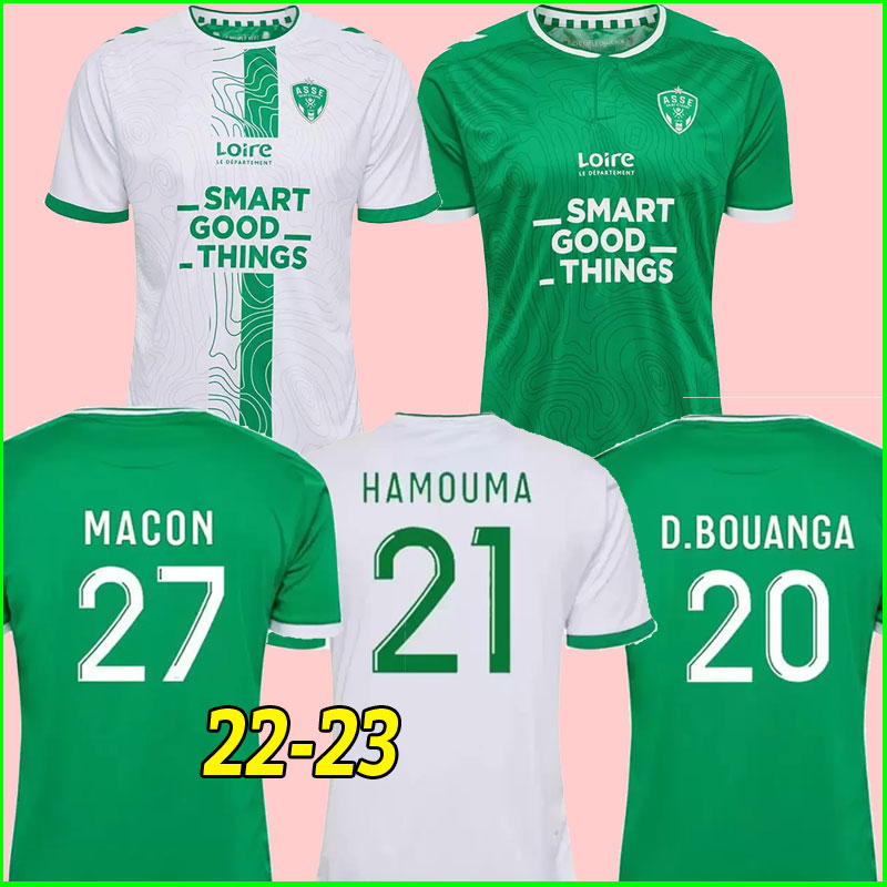

2022 MAILLOT DE FOOT AS Saints-Etienne soccer Jersey MAN KIDS KIT Youssouf 22 23 ST Etienne KHAZRI BOUDEBOUZ AHOLOU asse 2023 FOOTBALL SHIRT full set socks player fans, Home