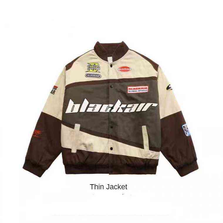

Four Seasons Mens Racing Baseball Jackets Letter Embroidery Street Patchwork Motorcycle Jacket Hip Hop Harajuku Coat Outwear T220816 CMPD, Brown