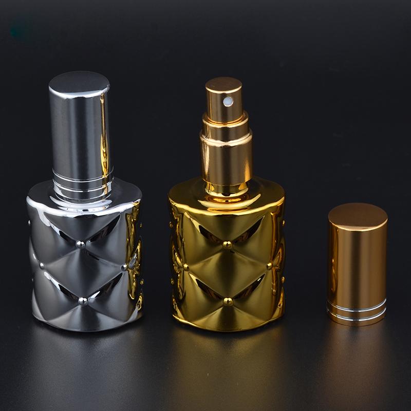 

Storage Bottles & Jars MUB - 10ml UV Portable Refillable Perfume Bottle Metal Sprayer Pump Parfum Empty Glass Atomizer
