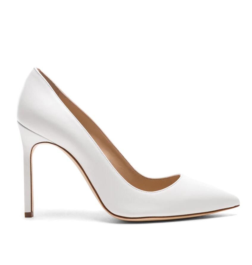 

Lady's Brands pump luxury designer sandal shoes blahniks 105mm Satin grey sude Pumps Heels Pointed toe dress high heels 35-42 with box