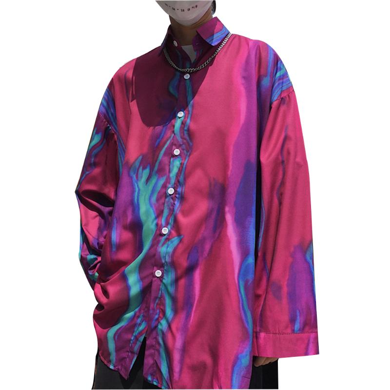 

Women's Blouses & Shirts Harajuku Unisex Loose Blouse Long Sleeve Womens Casual High Street Tops Shirt 2022 Summer, Purple shirt