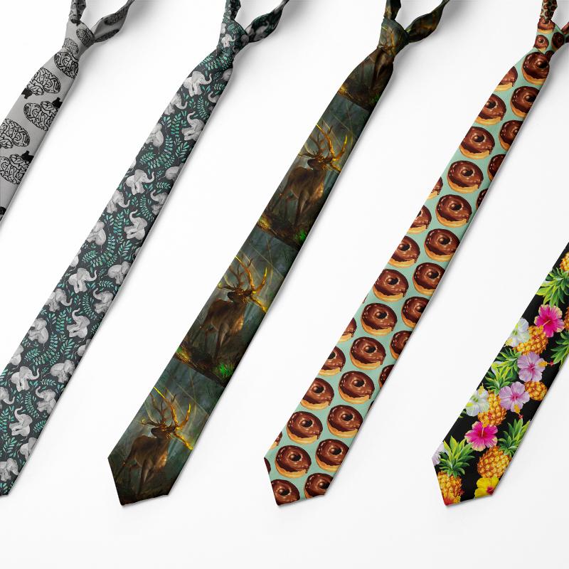 

Bow Ties Multiple Styles Polyester Printed Skinny For Men 8cm Colorful Floral Deer Neckties Slim Wedding Suits Dress TiesBow