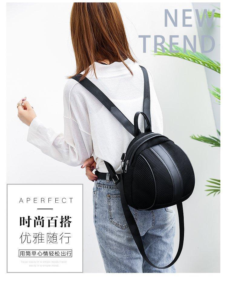 

Backpack 2022 Shoulder Bag Large Capacity Travel Fashion Casual Solid Color Double Zipper Anti-theft, Black
