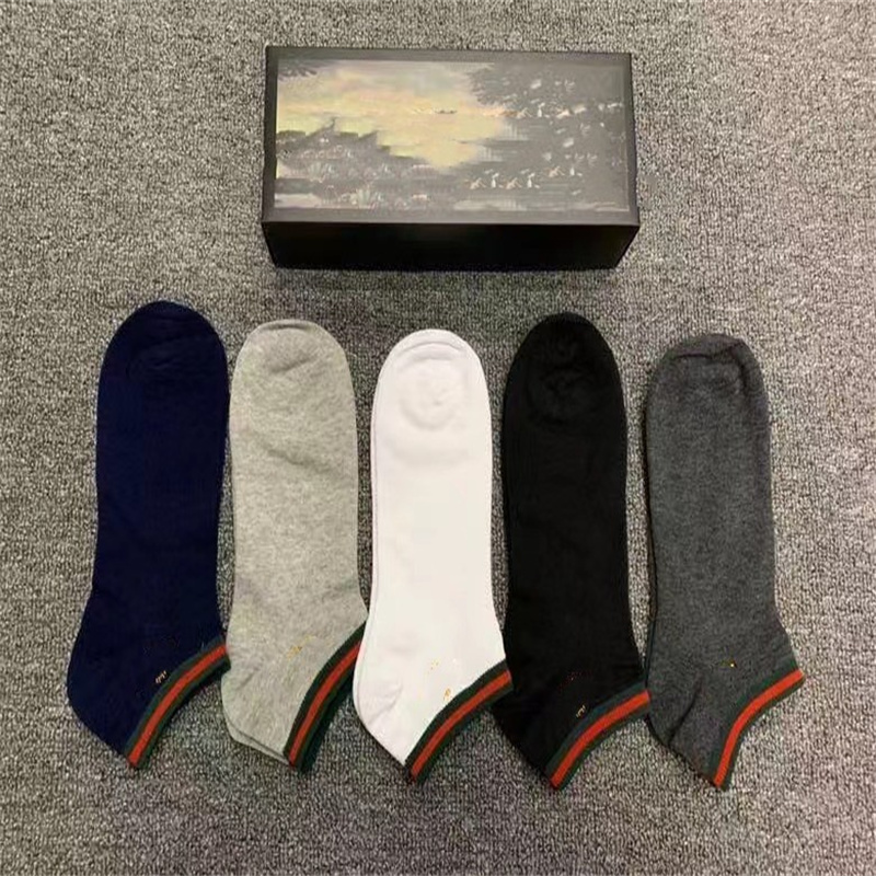 2021 Designers Mens Womens Socks Five Brands Luxe Sports Winter Mesh Letter Printed Sock Cotton With box