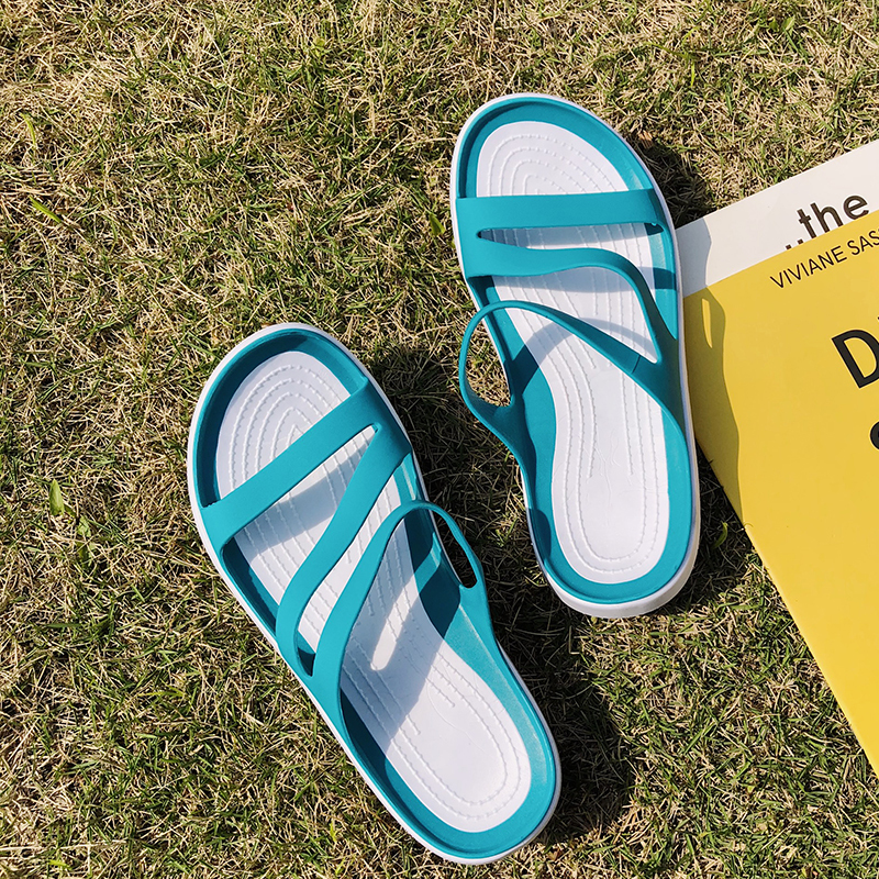 

Women Shoes Solid Color Garden Casual Slipper Jelly Shoe Sports Antiskid Beach Sandals Platform Slippers 220613, Black