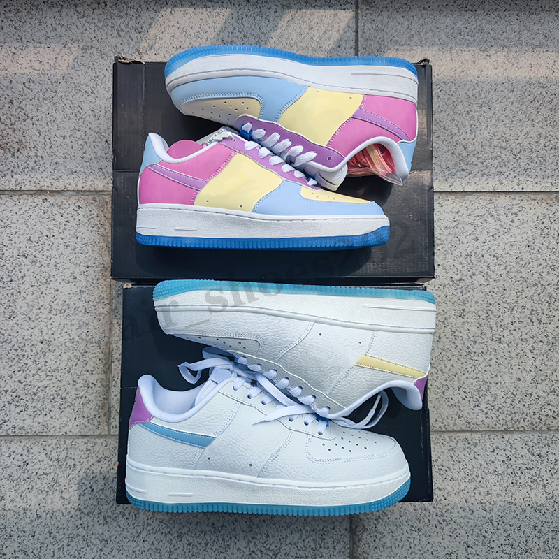 

Photochromic UV 1 classic men women casual shoes white blue pink designer sneakers mens outdoor sports trainers walking jogging, Color 1