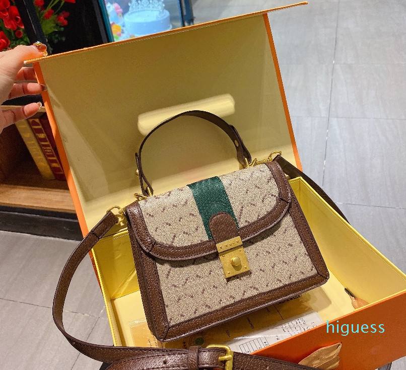 2022-Hot high quality fashion blooms padlock bag chain crossbody shoulder bags women luxurys designer bag letter printing handbags