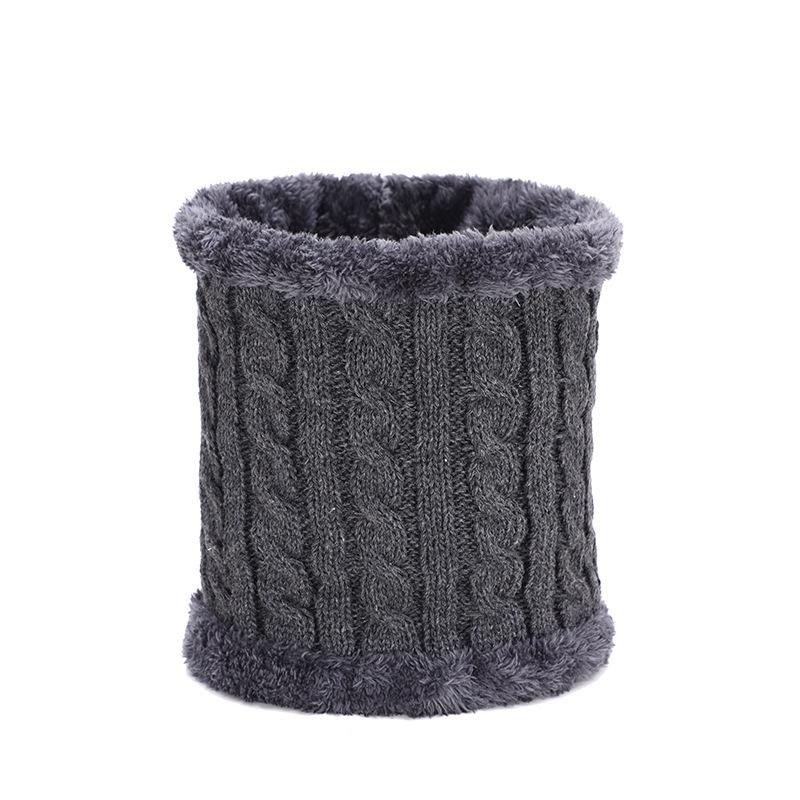 

Scarves Solid Color Plus Fleece Keep Warm Men Bib Scarf Autumn Winter Outdoor Ski Unisex Cold Protection ShawlScarves