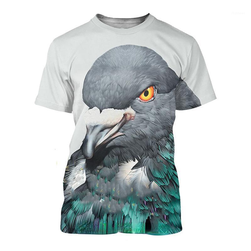 

Men's T-Shirts Summer Fashion Animal Pigeon Bird 3D Print T-Shirt Harajuku Pattern Short Sleeve Casual Breathable Quick-Drying TopsMen's