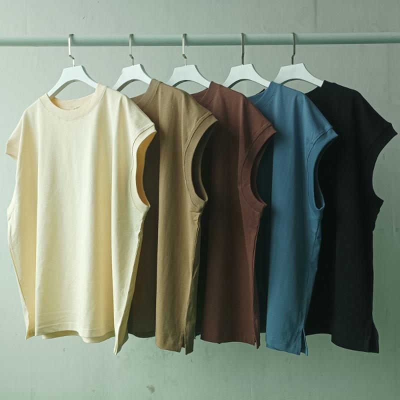 

Men' Tank Tops Casual Man 2022 Summer Solid Color O-Neck Collar Sleeveless Loose Sport Tees High Quality TideMen, Auburn