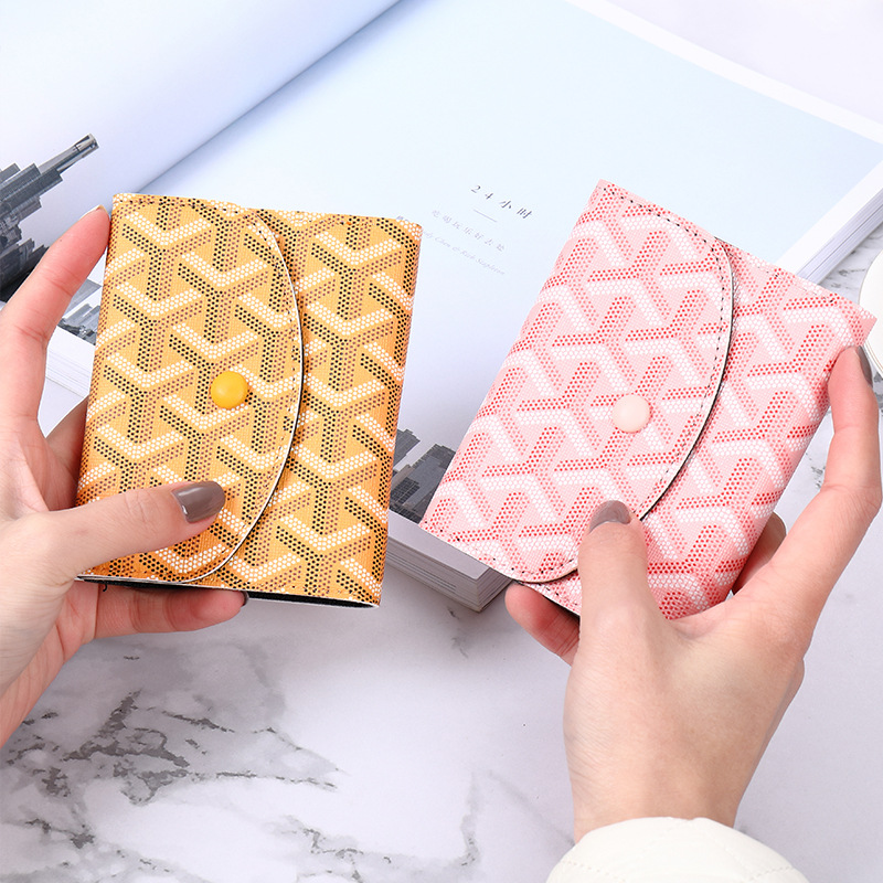 

2022 New Women Small Wallet Pu Leather Women Zipper Coin Purse Wallets Card Holder Short Ladies Wallet Female Hasp Mini Clutch, Yellow