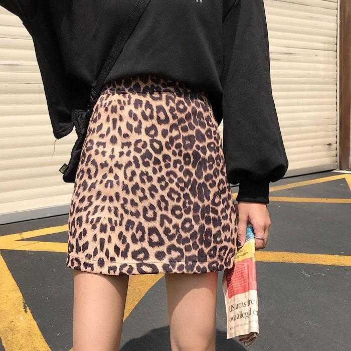 

Skirts La MaxZa 2022 Autumn Winter Style Fashionable High Waist Leopard Slimming A-Line Skirt Temperament Women' Sexy 0398, Ga color