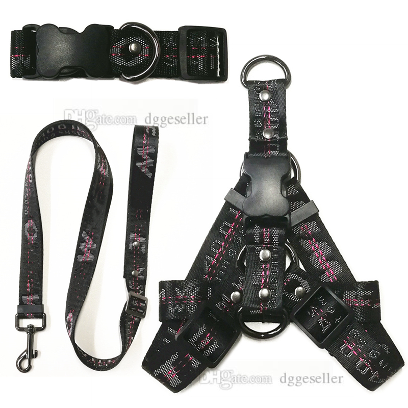 

Designer Dog Harness and Leashes Set No Pull Dog Vest Collars for Small  Dogs Cat, Adjustable Heavy Duty Halter Harnesses with Classic Letters Patterns