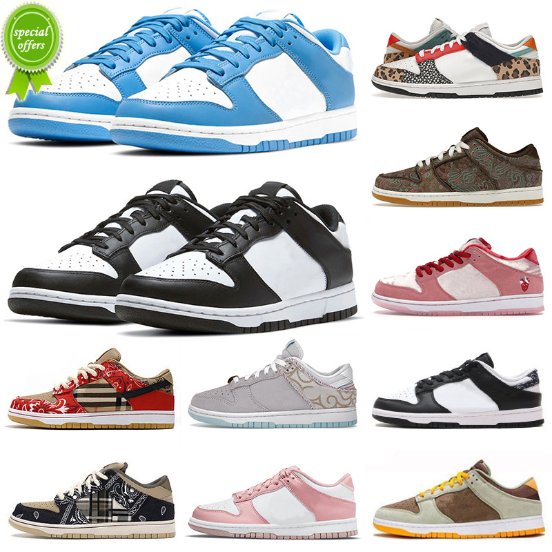 Original Dunkes Lows Casual Shoes Mens Womens Dunksb Low Designer Sneakers Sb Panda Valentine Day Black Dusty Olive Unc Chunky Cactus Jack AT