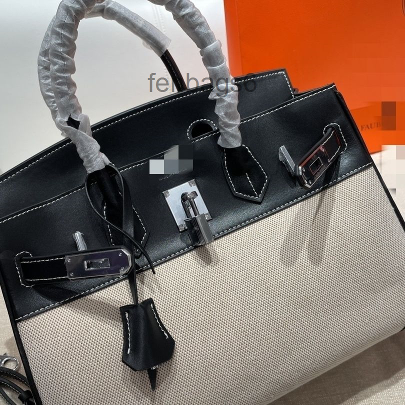 

Designers Bag Herme 2022 Bags Women Handbags Leather Sofa, Platinum Bag, Canvas Contrast Splicing, Large Capacity Birkins, Red