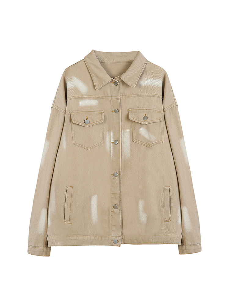 

Denim Woman Jacket Winter new Oversize Jean Jacket Long Sleeve Turn-down Collar Female Outerwear Fall Loose Korean Fashion, Picture color