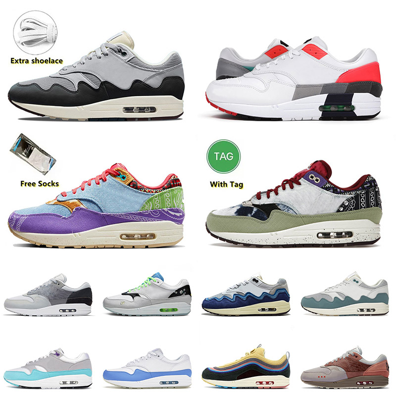 

Top Quality 2022 Cushion 1 87 Concepts Running Shoes Heavy Mystic Dates Mens Women Patta Black Grey University Blue Sean Amsterdam Trainers Sneakers 36-47, A23 evolution of icons 40-45