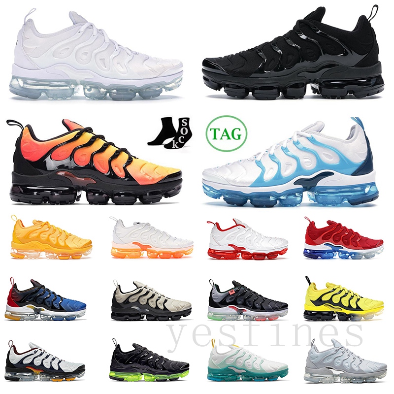 

TN Plus Running Shoes Men Women Triple Red Creamsicle Rough Green Lemon Lime Be True vapormax plus tn air max tn sneakers lu, #4