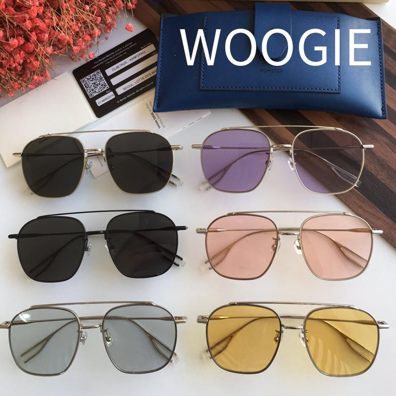 Sunglasses Women 2022 For Men Luxury Designer Vintage Trending Pilot WOOGIE Clear Alloy UV400 Sun Glasses