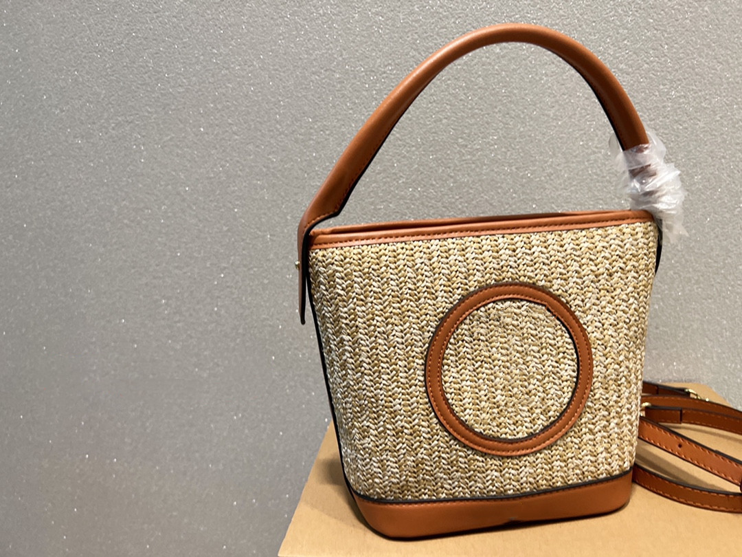 

2022 fashion women shoulder bags messenger totes handbags large capacity soleil straw bag ladies beach handbag, Dust bag