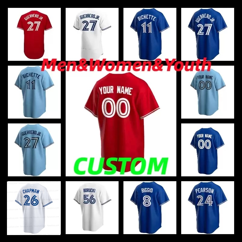 

27 Vladimir Guerrero Jr. 2022 Jersey 11 Bo Bichette 26 Matt Chapman George Springer Cavan Biggio Yamaguchi Drury Hernandez 13 Gurriel Jr. Joe Carter Men Women Youth, Mens flex blue i