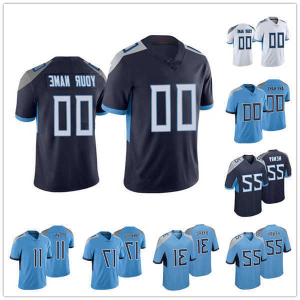 

custom Tennessee''Titans''98 Jeffery Simmons 2 Robert Woods 22 Derrick Henry 16 Treylon Burks 17 Ryan Tannehill 31 Kevin Byard 6 Brett Kern Football Jersey, Colour