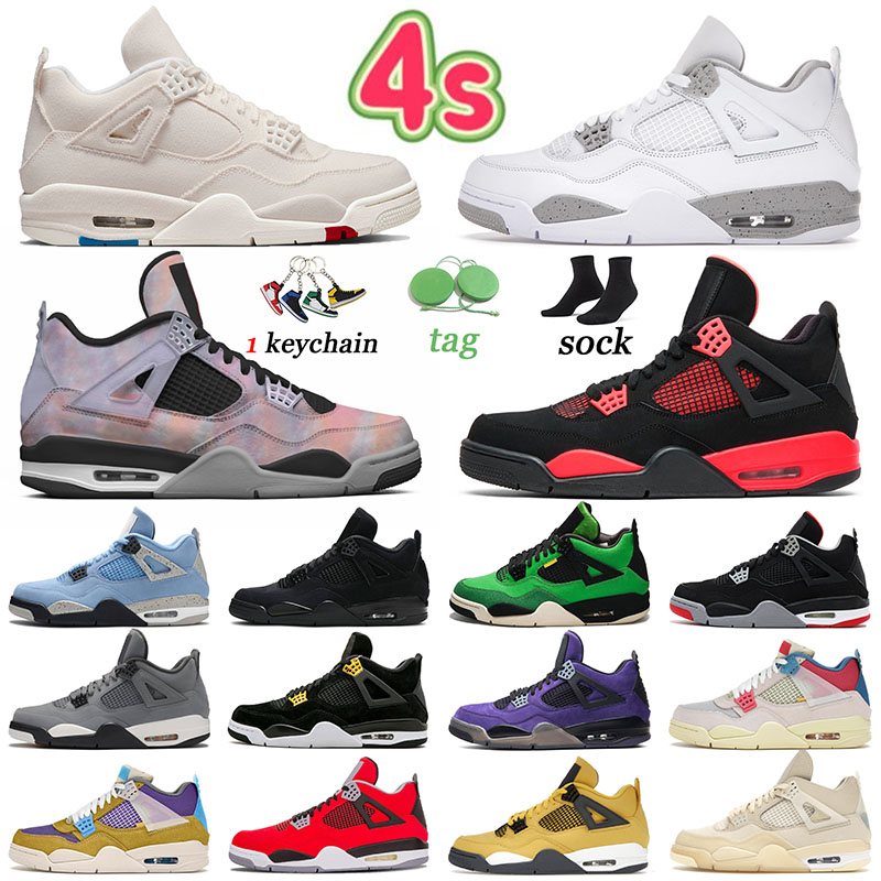 

2022 Jumpman 4 Basketball Shoes Canvas Red Thunder White Oreo Zen Master Fire Red 4s Trainers Sports Sneakers Taupe Haze Cool Grey Men Women University Blue Black Cat, 40-47 toro bravo