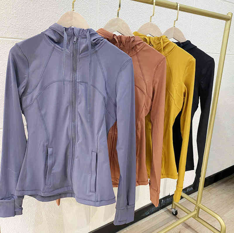 

Lulu Classic Sweatshirts Brand Hooded Zip Hoodies Jacket Autumn Sporting Running Workout Sweatshirt Push Up Coat Long Sleeve Outfit Lu Tops, Orange