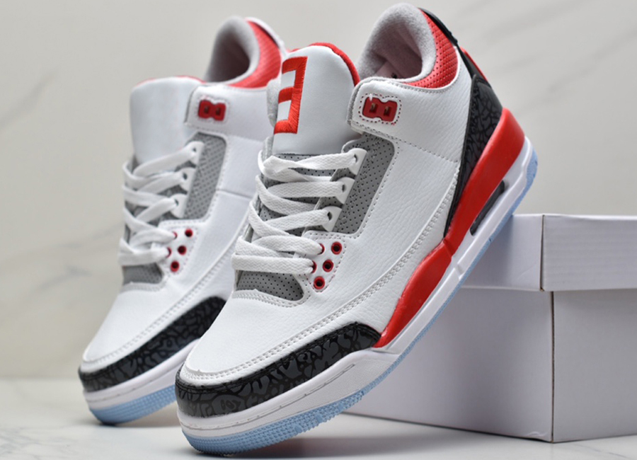 

High Quality 3 Cardinal Red Men outdoor Sports Shoes Cool Grey Laser Orange Fire Red 3s Desert Elephant UNC womens Basketball Sneakers us5.5-13, 01