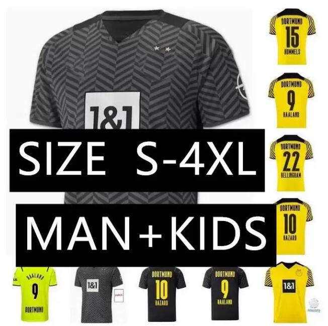S-4XL Limited Edition HAALAND REUS Borussia jerseys 4th dortmund soccer jersey Special 2021 2022 football shirts 21 22 SANCHO BRANDT PLSZCZEK kit