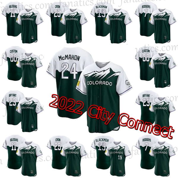 

Kris Bryant 2022 City Connect Rockies Jersey Charlie Blackmon Ryan McMahon Cj Cron Mens Womens Youth Blank Jose Iglesias Todd Helton Randal Grichuk S-4XL, Mens city connect s-3xl