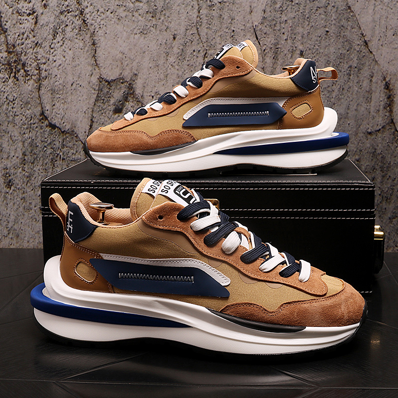 

Spring/Autumn Men Casual Shoes Mesh Lightweight Breathable Sports Shoes Rubber Sole Wear-resistant Outdoor Men Sneakers A11, Color1