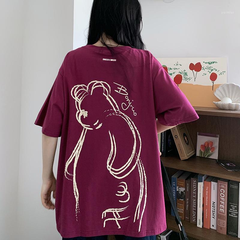 

Women' T-Shirt Summer 2022 Fun Vintage Stupid Bear Print Men' And Short-Sleeved T-Shirts Lovers Clothes Creative Funny Tops, Black