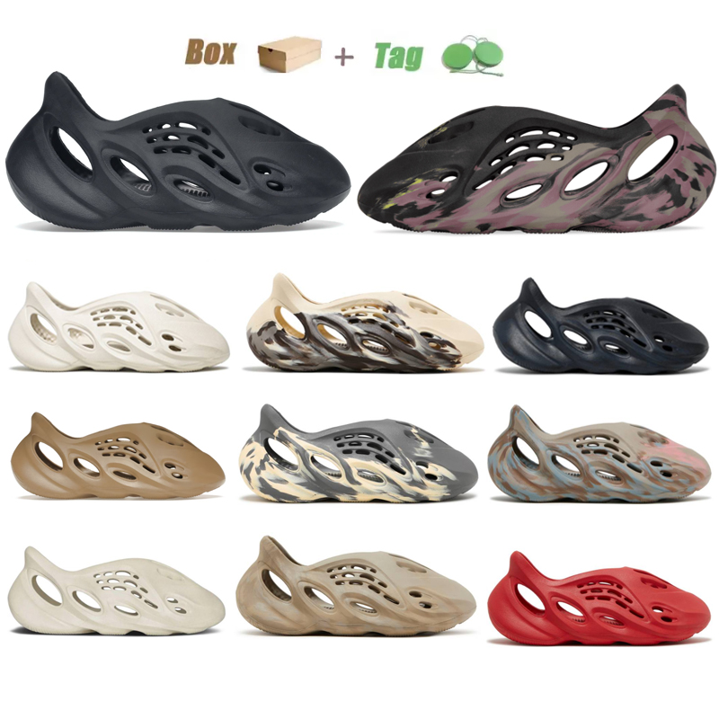 

Foam Runner Kids Sandals Mx Carbon Sand Grey Vermillion Mist Moon Gray Mineral Blue Cream Clay Men Women Stone Sage Onyx Ochre With Box Size 28-48.5, Ararat