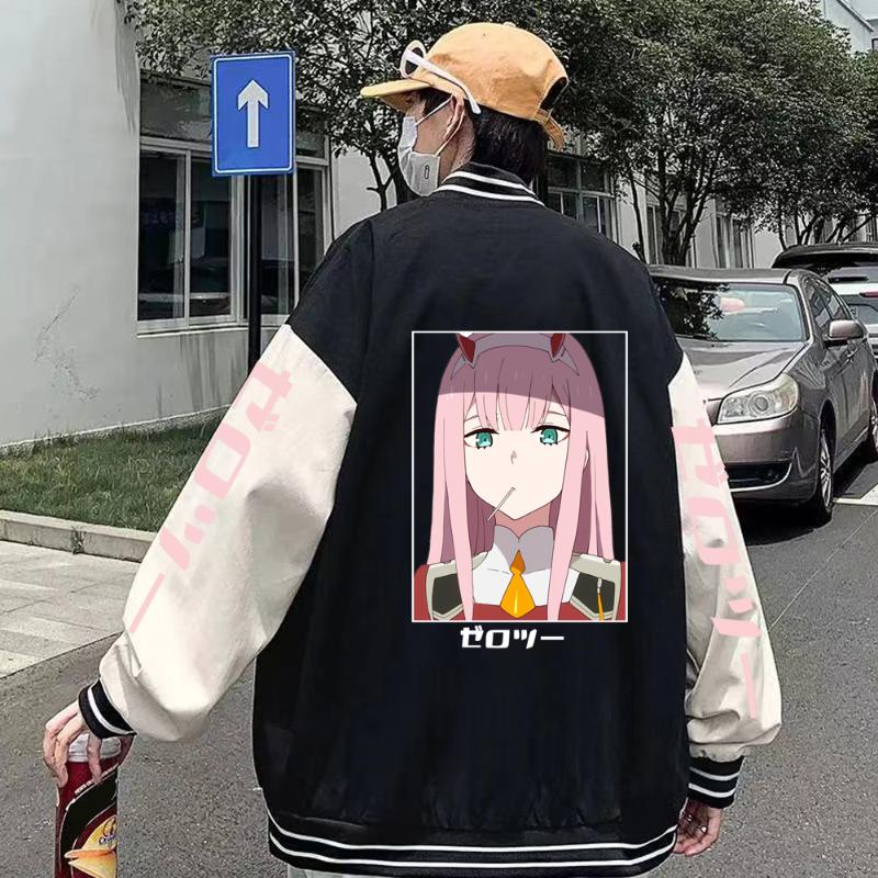 

Men's Hoodies & Sweatshirts 2022 Anime Darling In The Franxx Zero Two Men Women Baseball Uniform Jacket Sweatshirt Coat Gifts, Turquoise