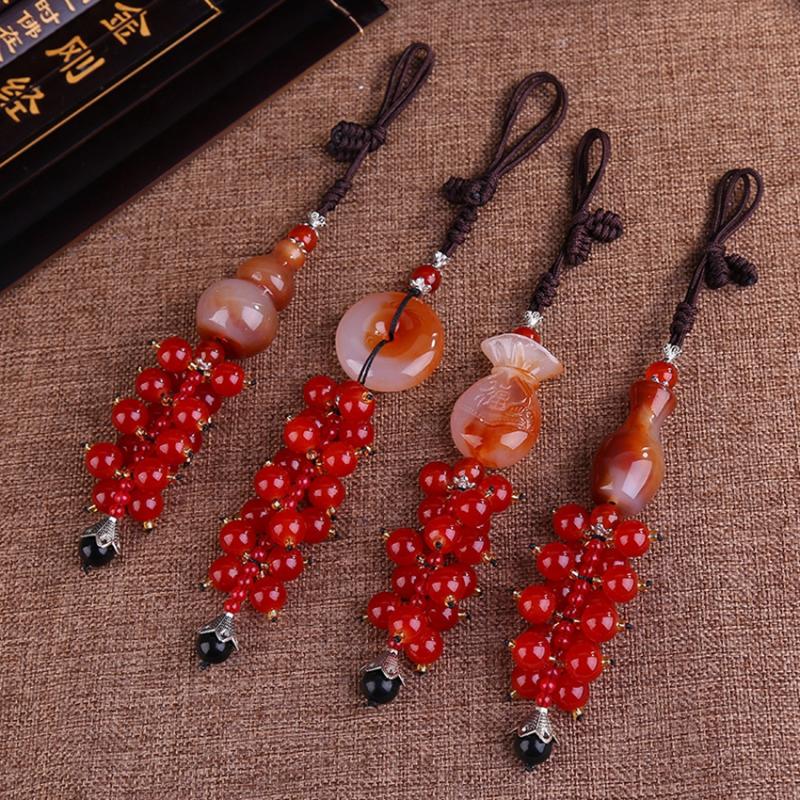 

Interior Decorations Creative Resin Agate Car Pendant Rearview Mirror Accessories Hanging PendantInterior