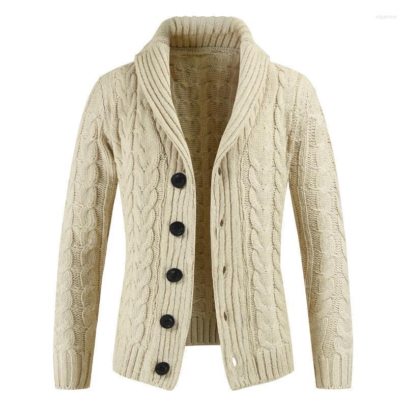 

Men's Sweaters Cardigan Sweater Men Thick Slim Fit Coat Jumpers Knitwear High Quality Autumn Korean Style Casual Mens SMen's Olga22, Dark grey