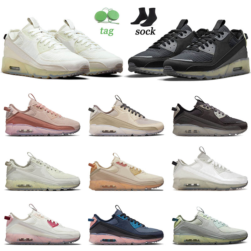 

Sports 90 Terrascape Running Shoes Sail Sea Glass Obsidian Arrival Black Lime Ice Pomegranate Light Bone Men Women 90s Tennis Outdoor Sneakers Trainers 40-45, B10 sail sea glass 40-45