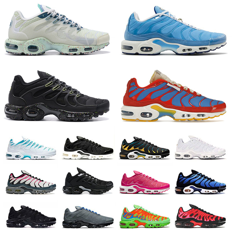 

Tn Plus Requin Mens Womens Running Shoes Tns Terrascape Big Size Us 12 Black Reflective Olive White University Blue Fire Pink Unc Designer Sneakers Trainers EUR 36-46, 40-46 fade blue pink