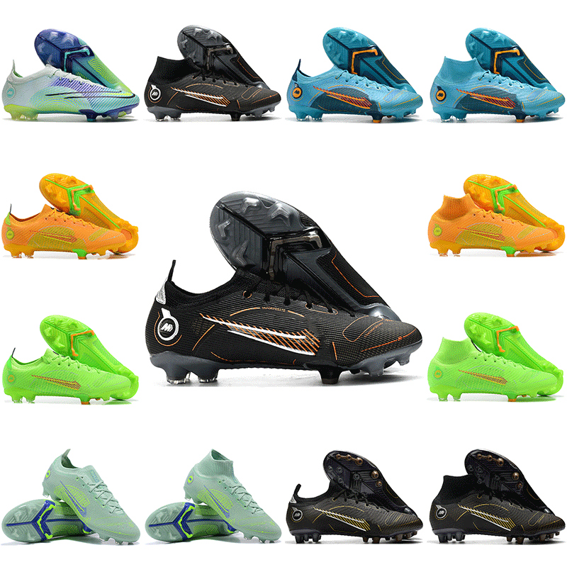 

Top Quality Mens Mercurial Dream Speed Vapors XIV 14 Elite FG AG Soccer Shoes Cleats Yellow Red CR7 Superfly 8 New Season Outdoor Football boots 39-45, I need look other product