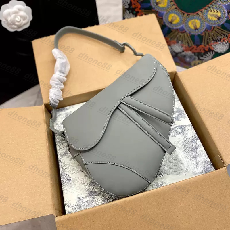 

Luxury Designer 2 Straps Matte men bags women's bag travel tote classic Saddle crossBody Genuine Leather Shoulder Bag Purse embroidery wallets Handbags hobo clutch, Box