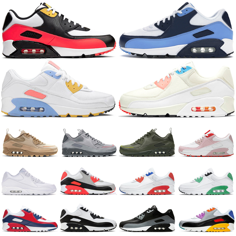 

running shoes men women Triple White Black Wolf Grey Bred Infrared Ultramarine UNC mens trainers sport sneakers, #7