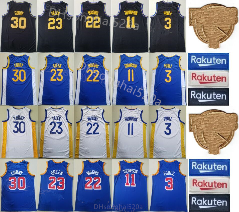 

Basketball''Nba''30 Stephen Andrew Wiggins 22 Klay Thompson 11 Draymond Green 23 Poole 3 Curry 30Golden''State''Warriors'', Black