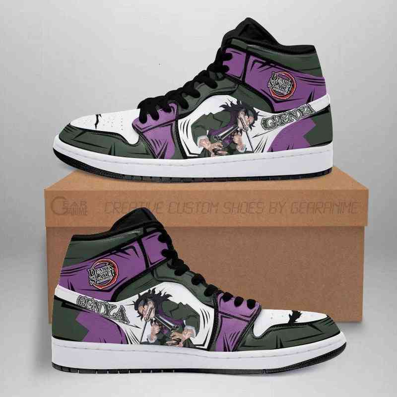 

Genya Shinazugawa Shoes Boots Demon Slayer Anime Sneakers Fan Gift Idea, Others